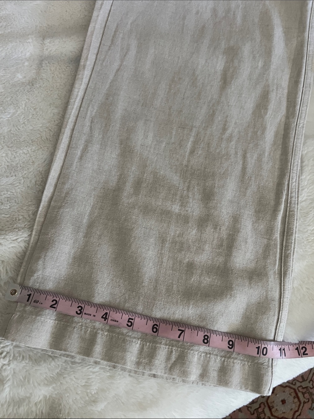 NWT (Liz Claiborne)Cream Linen Blend Drawstring Waist
Wide Leg Pants Size XL - Picture 16 of 17